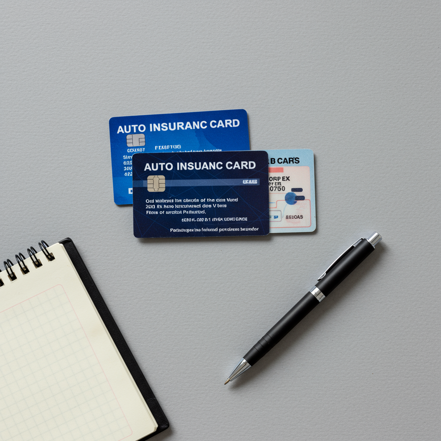 To illustrate the exchange of crucial documents like insurance and driver's license information.